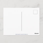 Elegante Stork Baby Shower Einladung Postkarte (Rückseite)