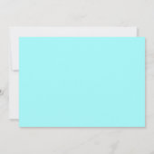 Elegante Stornierung Hochzeit Light Aqua Ankündigu Einladung (Rückseite)