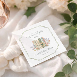 Elegante Storybook-Baby-Party Serviette