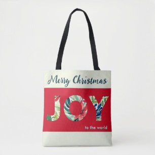 Elegante strahlende Freude der Welt Frohe Weihnach Tasche