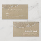 Elegante Strand-Verabredung Terminkarte (Vorne/Hinten)