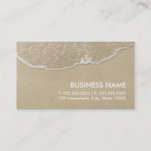 Elegante Strand-Verabredung Terminkarte (Rückseite)