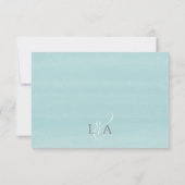 Elegante Strandbar Sand Dollar Feinschmecker RSVP Karte (Rückseite)