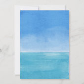 Elegante Strände und nautische Save the Date Einladung (Rückseite)