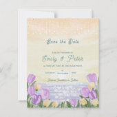 Elegante Strandhochzeit - Save-the-Date (Vorderseite)