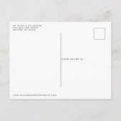 Elegante Strandzeichenbeleuchtung Hochzeitssache s Postkarte (Rückseite)