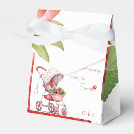 Elegante Strawberry-Babydusche Geschenkschachtel