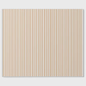 Elegante Streifen aus Gold und Weiß Geschenkpapier (Flach)