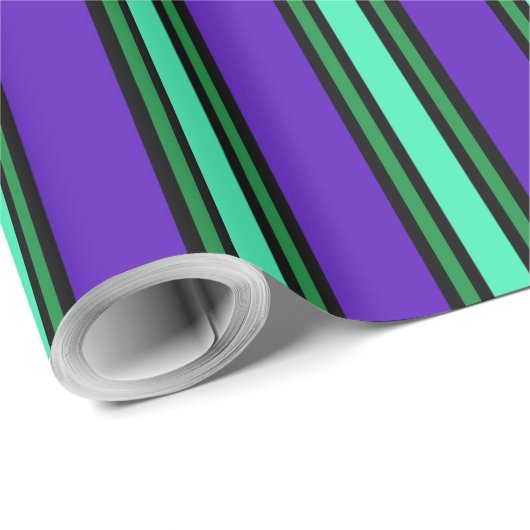 Elegante Streifen Geschenkpapier (Rolleneckpunkt)