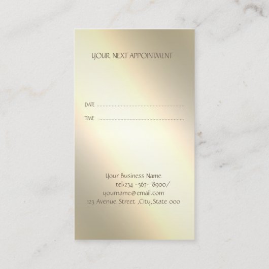 Elegante,Streifen,Scheren,Blume-Terminkarte Empfehlungskarte (Rückseite)