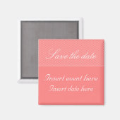 Elegante Streifen Speichern Sie die Magnet-Vorlage Magnet (Vorderseite/Rückseite)