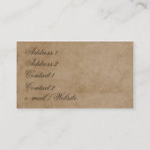 Elegante Streifen TAN Visitenkarte (Rückseite)