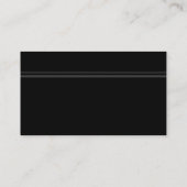 Elegante Streifen-Visitenkarte Visitenkarte (Rückseite)