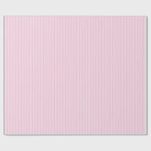 Elegante Streifen Weiß - Hellrosa Geschenkpapier (Flach)