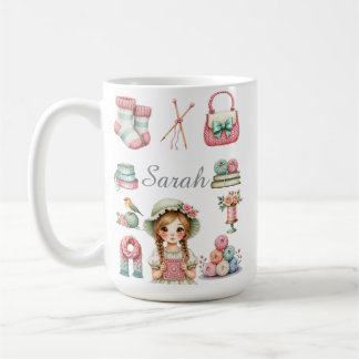 Elegante Strick-Kaffeetasse Kaffeetasse