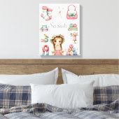 Elegante Strickleinwand Leinwanddruck (Insitu (Schlafzimmer))