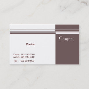Elegante Stripes Business Card Visitenkarte