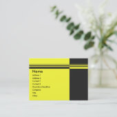 Elegante Stripes-Visitenkarte Visitenkarte (Stehend Vorderseite)