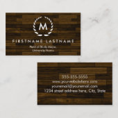 Elegante Studenten-Visitenkarten Telefonnummerkarte (Vorne/Hinten)