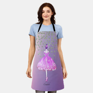 Elegante Stylische Glänzende Diamanten Ballerina Schürze