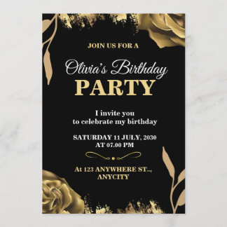 Elegante & Stylische Party-Karte – INDIVIDUELL ANP Einladung