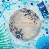 Elegante, subtile Sonnenuntergänge und blumenreich Pappteller (Party)