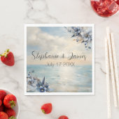 Elegante, subtile Sonnenuntergänge und blumenreich Serviette (Beispiel)