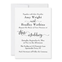 Elegante, subtile Typografie, Schwarz auf Weiße Ho