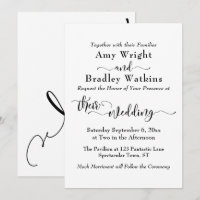 Elegante, subtile Typografie, Schwarz auf Weiße Ho