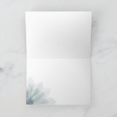 Elegante Succulent Geburtstagskarte Dankeskarte (Innenseite)