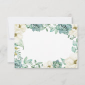 Elegante Succulent Watercolor Wedding RSVP Cards (Rückseite)