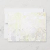 Elegante Summer Blume Wedding RSVP Einladung (Rückseite)