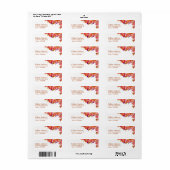 Elegante Summer Bouquet Moderne Rücksendeadresse (Vorne)