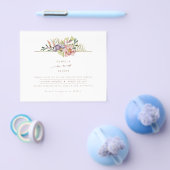 Elegante Summer Floral Wedding Einladung QR Code U Flyer (Einzeln)