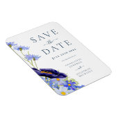 Elegante Summer Floral Wedding Magnet (Rechte Seite)