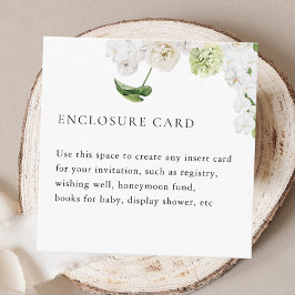 Elegante Summer Greenerity Square Enclosure Card Begleitkarte