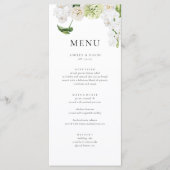 Elegante Summer Greenerity Wedding Menu Cards Menükarte (Vorderseite)