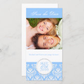 Elegante Summer Save the Date Fotokarte (Vorne/Hinten)