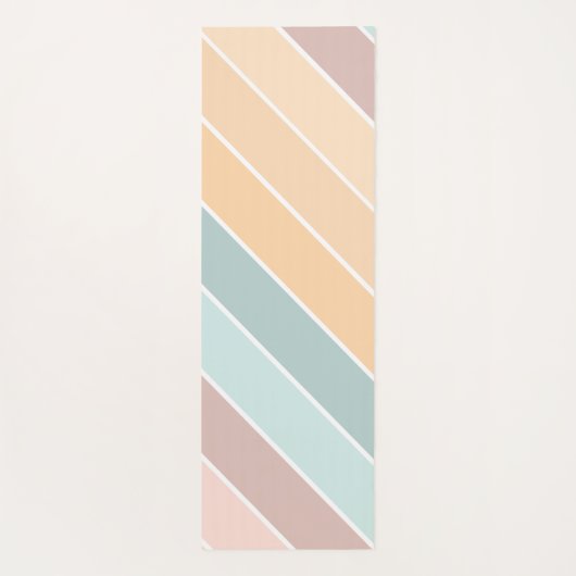 Elegante Summer Vibe Creamy Colors Yogamatte (Rückseite)