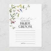 Elegante Summer Wildblume Watercolor Postkarte (Vorderseite)