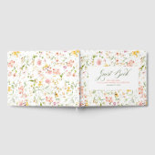 Elegante Summer Wildblumen Hochzeit Gästebuch (Voll)