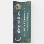 Elegante Sun Moon Gold Wedding Banner (Vertikal)