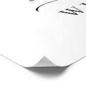 Elegante Sunflowers Eukalyptus Engagement Party Poster (Ecke)