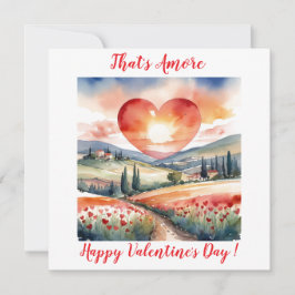 Elegante Sunset Valentine Toskana Italien Feiertagskarte