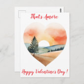 Elegante Sunset Valentine Toskana Italien Postkarte (Vorne/Hinten)