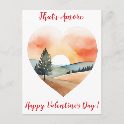 Elegante Sunset Valentine Toskana Italien Postkarte (Vorderseite)