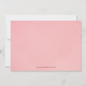 Elegante, süß rosa Kutsche Dankeschön Karte (Rückseite)