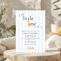Elegante Süße Zitrone Baby Shower Einladung