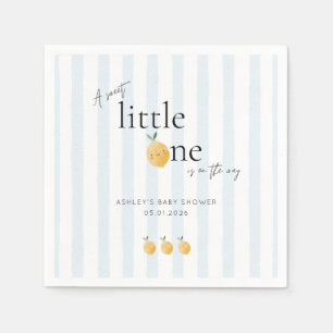Elegante süße Zitrone Zitrus-Baby-Party Serviette