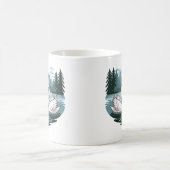 Elegante Swan Heart Design Tasse - Valentines Gesc (Mittel)